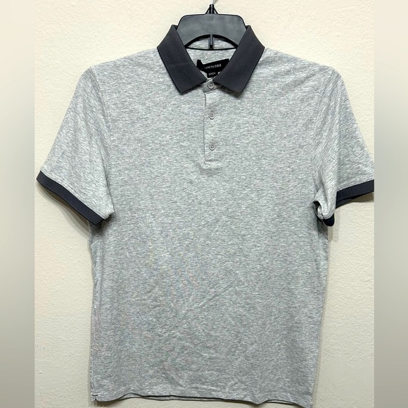 KENNETH COLE COLORBLOCK COLLAR SOLID SHORT SLEEVE POLO SIZE SMALL - Picture 5 of 10